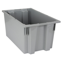 Contenants Stack & Nest, 9" x 18" x 11", Gris Equipex
