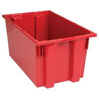 Contenants Stack & Nest, 9" x 18" x 11", Rouge Equipex