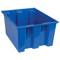 Contenants Stack & Nest, 10" x 19,5" x 15,5", Bleu Equipex