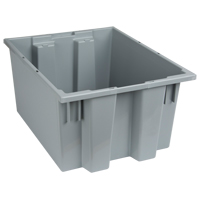 Contenants Stack & Nest, 10" x 19,5" x 15,5", Gris Equipex
