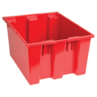 Contenants Stack & Nest, 10" x 19,5" x 15,5", Rouge Equipex