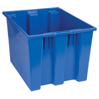 Stack & Nest Totes, 13" x 19.5" x 15.5", Blue Equipex