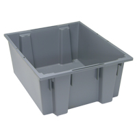 Contenants Stack & Nest, 10" x 23,5" x 19,5", Gris Equipex