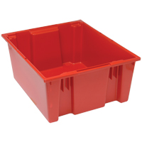 Contenants Stack & Nest, 10" x 23,5" x 19,5", Rouge Equipex