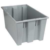 Contenants Stack & Nest, 12" x 23,5" x 15,5", Gris Equipex