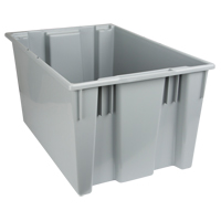 Contenants Stack & Nest, 15" x 29,5" x 19,5", Gris Equipex