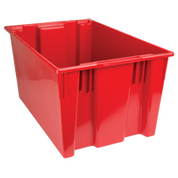 Contenants Stack & Nest, 15" x 29,5" x 19,5", Rouge Equipex
