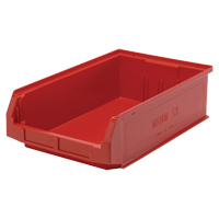 Giant Stacking Containers, 12.375" W x 19.75" D x 5.875" H, Red Equipex