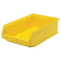 Contenants g&eacute;ants empilables, 12,375" la x 19,75" p x 5,875" h, Jaune Equipex