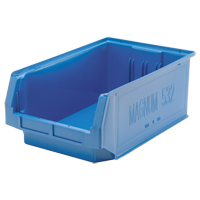 Contenants g&eacute;ants empilables, 12,375" la x 19,75" p x 7,875" h, Bleu Equipex
