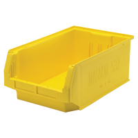Contenants g&eacute;ants empilables, 12,375" la x 19,75" p x 7,875" h, Jaune Equipex