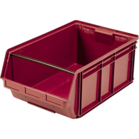 Contenants g&eacute;ants empilables, 18,375" la x 29" p x 11,875" h, Rouge Equipex