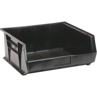 Contenant recycl&eacute; &eacute;cologique, 8-1/4" la, 7" h x 10-3/4" p, Noir Equipex