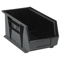 Bacs ultra empilable & suspendable, 8-1/4" la, 7" h x 14-3/4" p, Noir Equipex