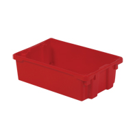 Contenants Stack-N-Nest Polylewton, 6,2" x 20,1" x 13", Rouge Equipex
