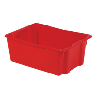Contenants Stack-N-Nest Polylewton, 10,5" x 26,1" x 18,7", Rouge Equipex