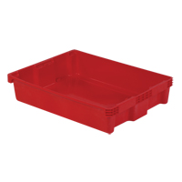 Contenants Stack-N-Nest Polylewton, 6,1" x 29,6" x 22,4", Rouge Equipex