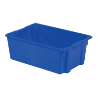 Contenants Stack-N-Nest Polylewton, 10,5" x 28,4" x 18,7", Bleu Equipex