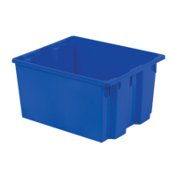 Contenants Stack-N-Nest Polylewton, 13" x 24" x 20", Bleu Equipex