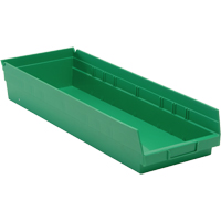 Bacs pour tablette, 8-3/8" la x 4" H x 23-5/8" p, Vert, Capacit&eacute; 50 lb Equipex