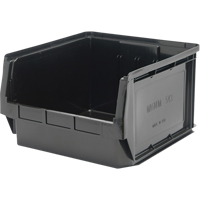 Contenant empilable, 18,375" la x 18,375" p x 11,875" h, Noir Equipex