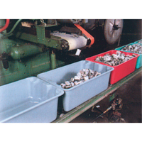 Stack-N-Nest&reg; Plexton Containers, 20.1" W x 42.5" D x 14.1" H, Grey Equipex