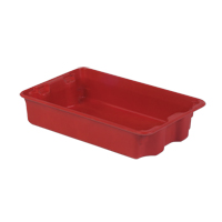 Stack-N-Nest&reg; Plexton Containers, 14.8" W x 24.3" D x 5.1" H, Red Equipex