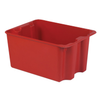 Stack-N-Nest&reg; Plexton Containers, 19.9" W x 27.5" D x 14" H, Red Equipex