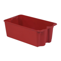Stack-N-Nest&reg; Plexton Containers, 16.9" W x 30.6" D x 11.1" H, Red Equipex