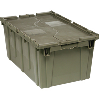 Box Transfer with Lid, 12.5" x 16.5625" x 27.3125", Grey Equipex