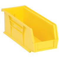 Ultra Stack & Hang Bin, 4-1/8" W x 4" H x 10-7/8" D, Yellow Equipex