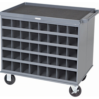 Heavy-Duty 2-Sided Mobile Carts/Work Stations, 1000 lbs. Capacity, 34" x W, 32" x H, 24" D, All-Welded Equipex