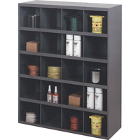 Armoires pour bacs de rangement, Acier, 20 tiroirs, 33-3/4" x 12" x 42", Gris Equipex