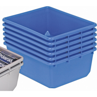 Contenants emboîtables QuanTub, 19" la x 24,5" p x 9,5" h, Bleu Equipex