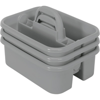 BOITE RANGEMENT,OUTILS,18 1/4X13 3/4X8 3/4,GRIS, 8-3/4" x 13-3/8" x 13-3/8", Gris Equipex