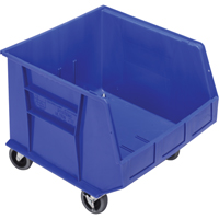 Bac mobile, 14" ha x 16-1/2" la x 18" p, Capacit&eacute; de 75 lb, Bleu Equipex