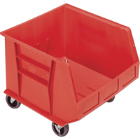 Bac mobile, 14" ha x 16-1/2" la x 18" p, Capacit&eacute; de 75 lb, Rouge Equipex