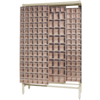 Free-Standing Tip-Out Bins Slider System, 48" W x 18" D x 77" H, 303 Drawers Equipex