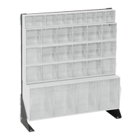 Tip-Out Bins Stand, 23-5/8" W x 8" D x 28" H, 31 Drawers Equipex