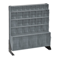 Tip-Out Bins Stand, 23-5/8" W x 8" D x 28" H, 31 Drawers Equipex
