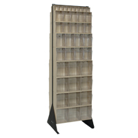 Tip-Out Bins Stand, 23-5/8" W x 16" D x 75" H, 72 Drawers Equipex