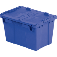 Flipak&reg; Polyethylene Plastic (PE) Distribution Containers, 15.2" x 10.9" x 9.7", Blue Equipex