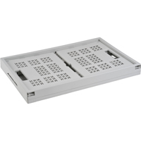 Bac repliable, 21" lo x 14" la x 10,5" h, Gris Equipex