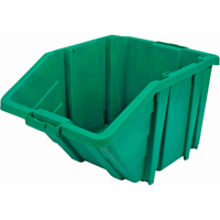 Jumbo Plastic Bin, 15-1/2" W x 13" H x 25" D, Green, 200 lbs. Capacity Equipex