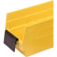 Bacs de rangement pour tablettes - Porte-&eacute;tiquettes de forme allong&eacute;e Equipex