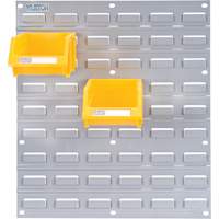 Metal Louvered Panel Bin Support Rack, 16 Bins, 18" W x 1/8" D x 19" H Equipex