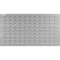 Panneau perfor&eacute; en m&eacute;tal pour bacs, 32 bacs, 36" la x 1/8" p x 19" h Equipex