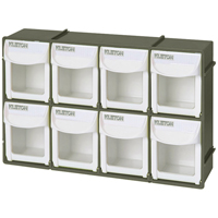 Heavy-Duty Tilt Bin, 11-3/4" W x 2-3/4" D x 7-7/8" H, 8 Drawers Equipex