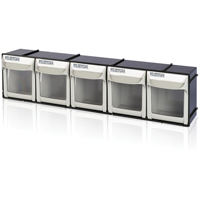 Heavy-Duty Tilt Bin, 23-1/2" W x 4" D x 5-7/8" H, 5 Drawers Equipex