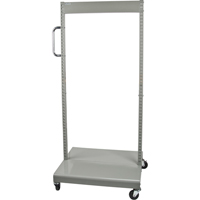 Servante mobile de bacs &agrave; plateaux inclinables - chariot seulement, &agrave; deux c&ocirc;t&eacute;s, 26-1/4" la x 22" p x 57-1/2" h Equipex